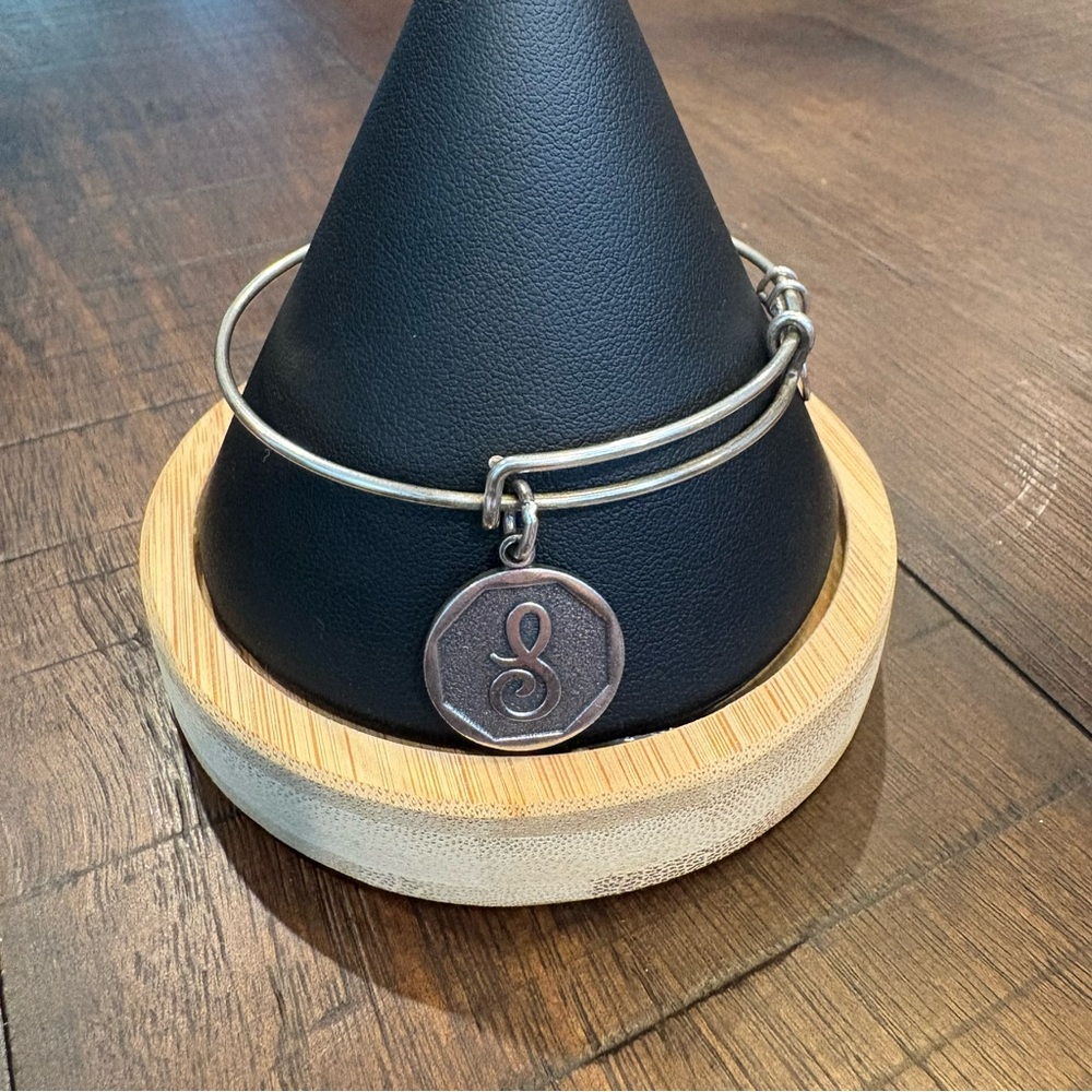Alex and Ani “S” Charm Expandable Bracelet